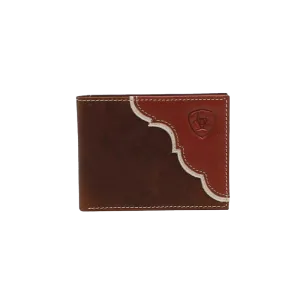 Ariat Men's Embossed Shield Logo Bifold Wallet