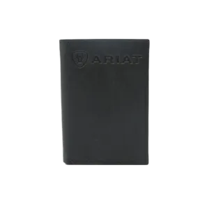 Ariat® Men's Logo Black Tri-Fold Wallet A3545901