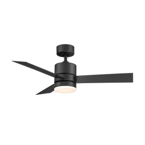 Axis 44 Inch Matte Black 2700K LED Outdoor Smart Ceiling Fan