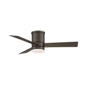 Axis Flush 44 Inch Bronze 2700K LED Outdoor Smart Ceiling Fan