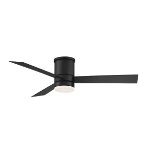 Axis Flush 52 Inch Matte Black 3500K LED Outdoor Smart Ceiling Fan