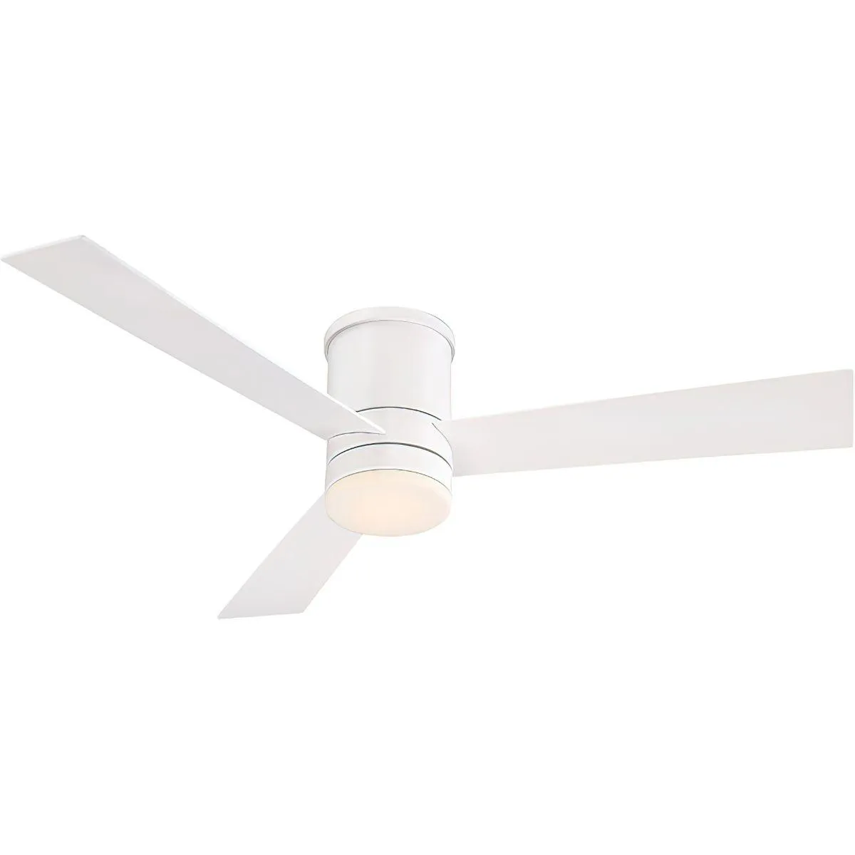 Axis Flush 52 Inch Matte White 3500K LED Outdoor Smart Ceiling Fan