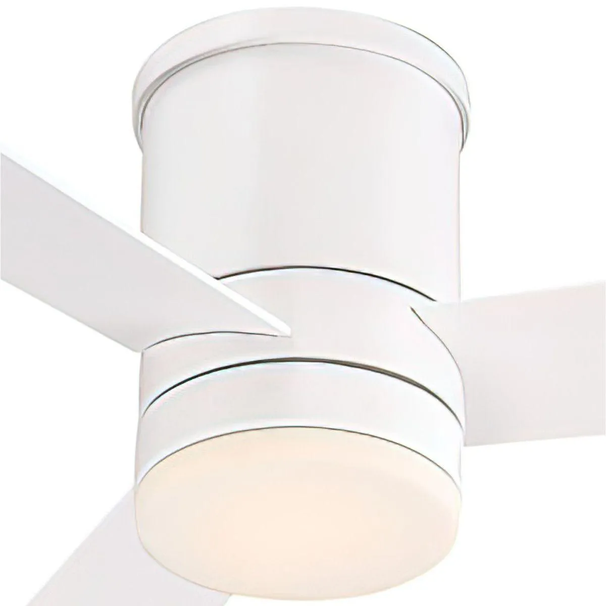 Axis Flush 52 Inch Matte White 3500K LED Outdoor Smart Ceiling Fan