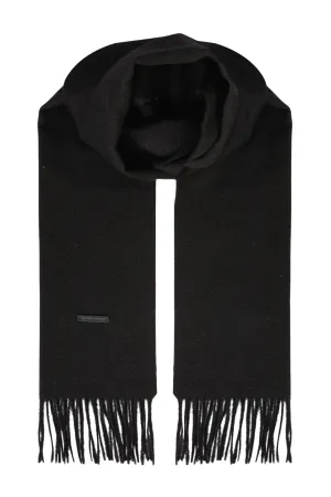 Black Pure Cashmere Patrick Scarf 170x35 cm