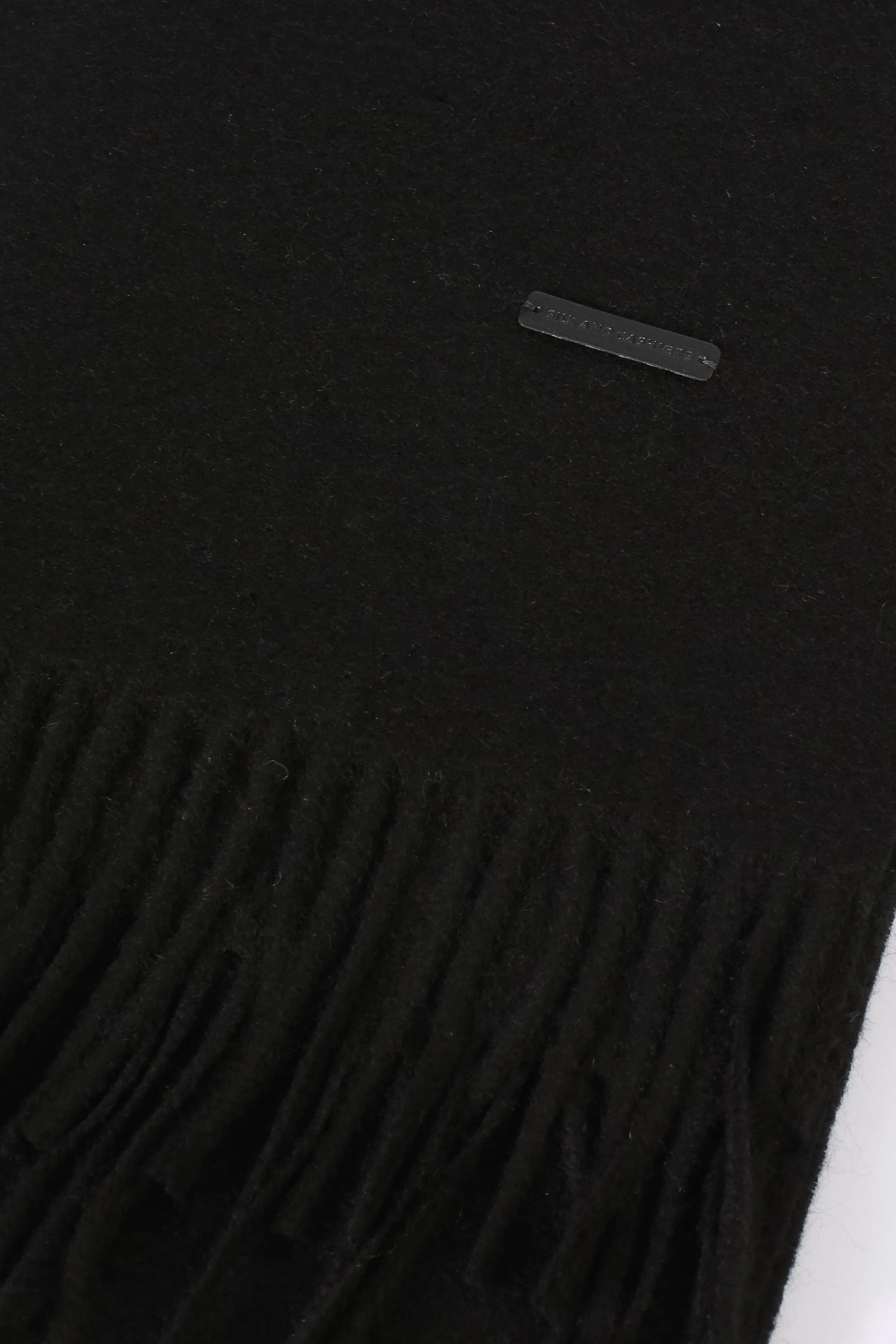 Black Pure Cashmere Patrick Scarf 170x35 cm