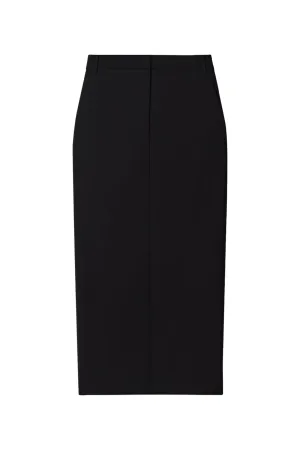 Black Tropical Cady Maxi Skirt