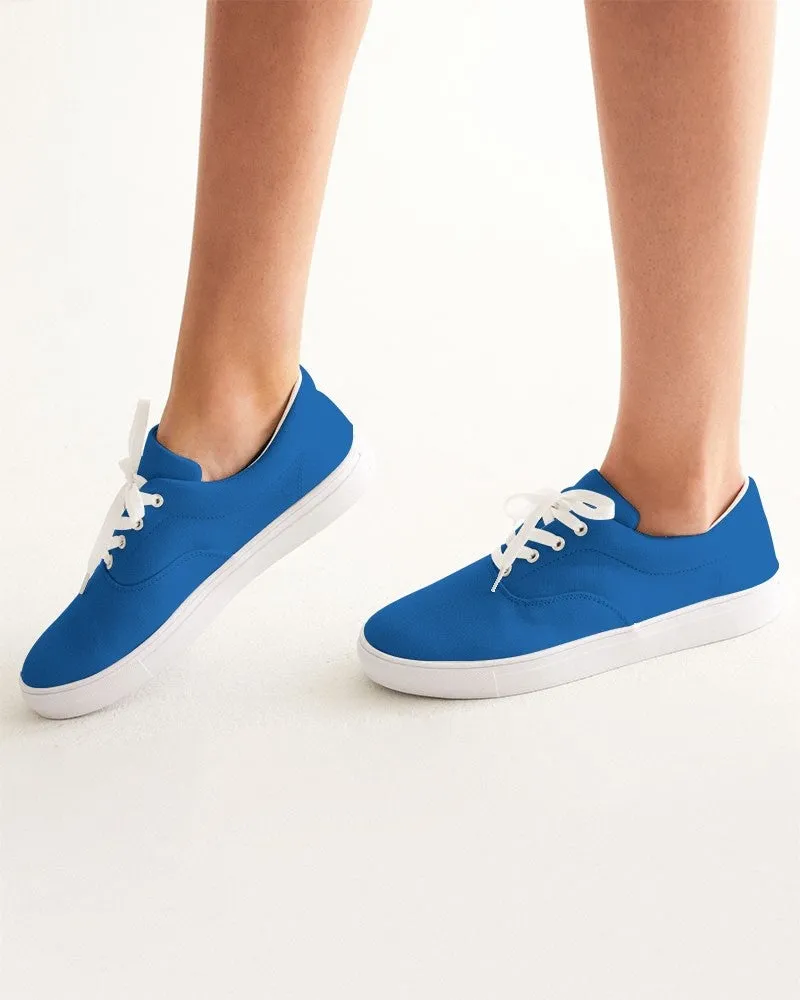 Bright Blue Women's Canvas Sneakers | Women's | Bright Pure Blue | C100M75Y0K0