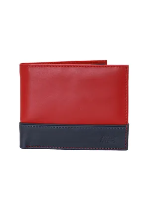 BS-3017 RED/BLUE LEATHER WALLETS