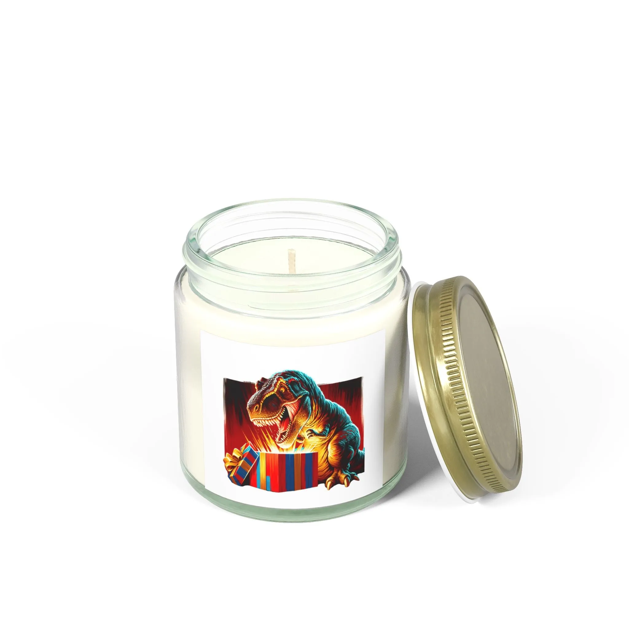 Candle: Little Arms  - Dinosaur -Themed Scented Candles - Coconut Apricot Wax (4oz & 9oz)