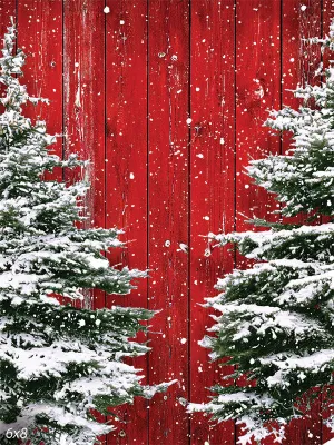 Christmas Greetings Printed Photo Backdrop