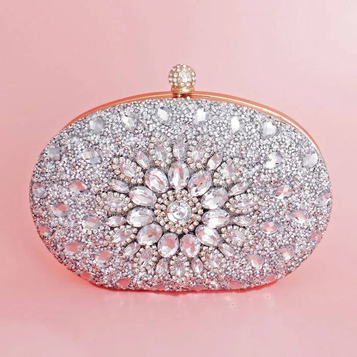 Clutch Crystal Hard Case Bag for Women