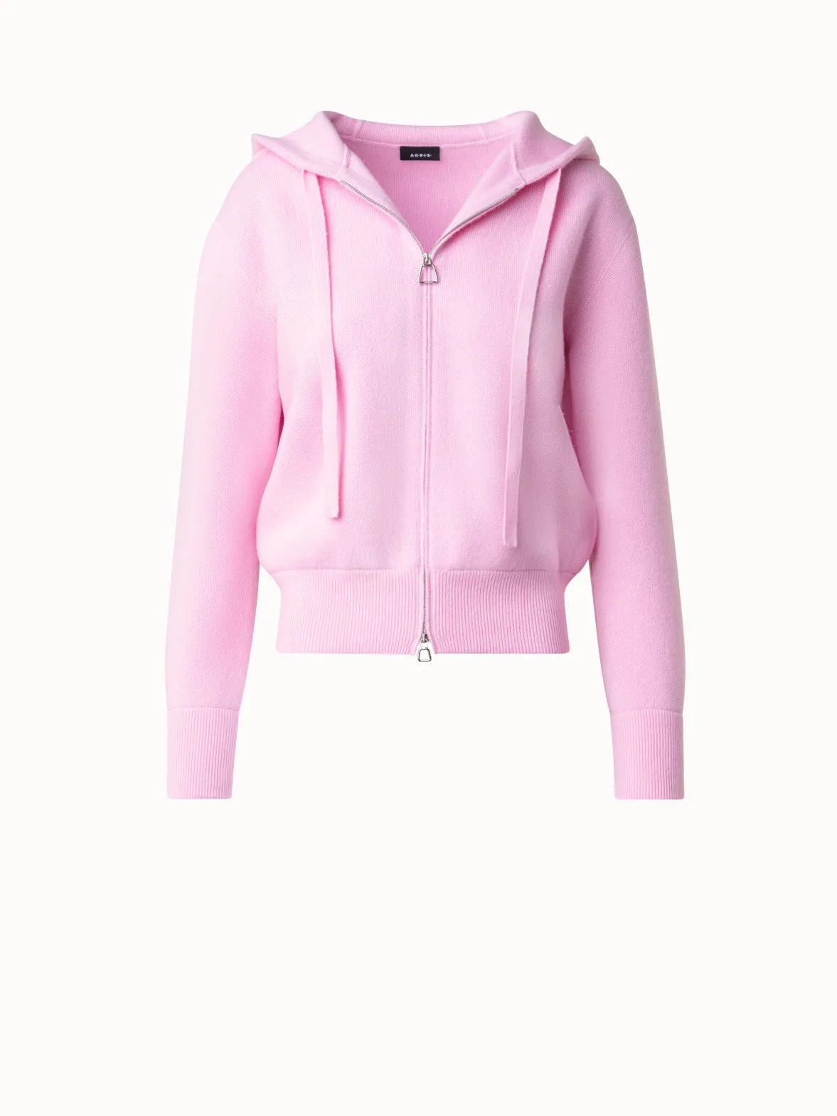 Cropped Cashmere Hoodie Sweater