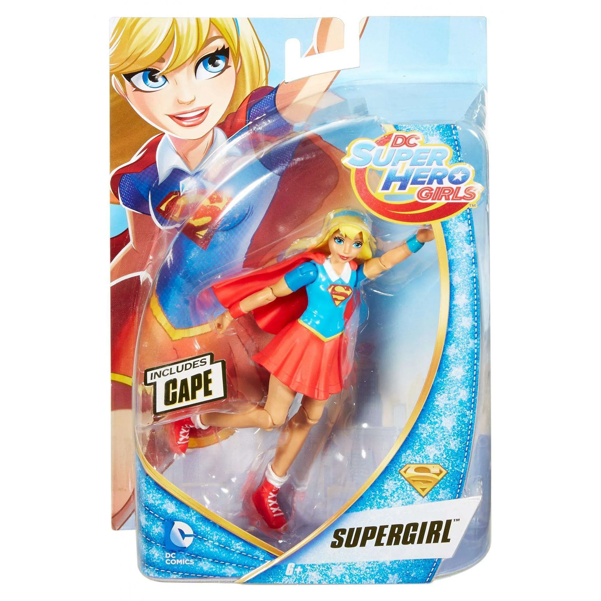 DC Super Hero Girls: Super Girl 6" Action Figure Includes Cape