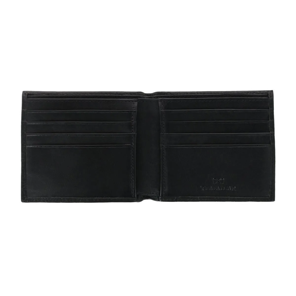 Esteban Croco Embossed Leather 8 Slot Bi-Fold Wallet