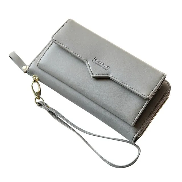 Fashion Women Leather Long Purse Wallet