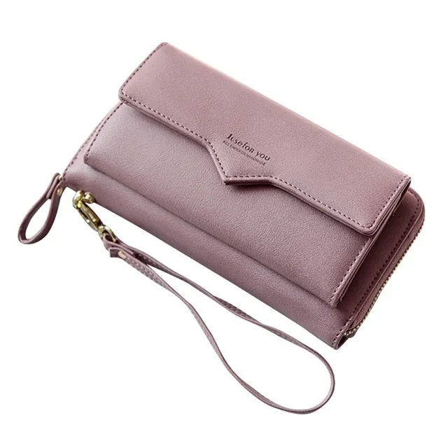 Fashion Women Leather Long Purse Wallet