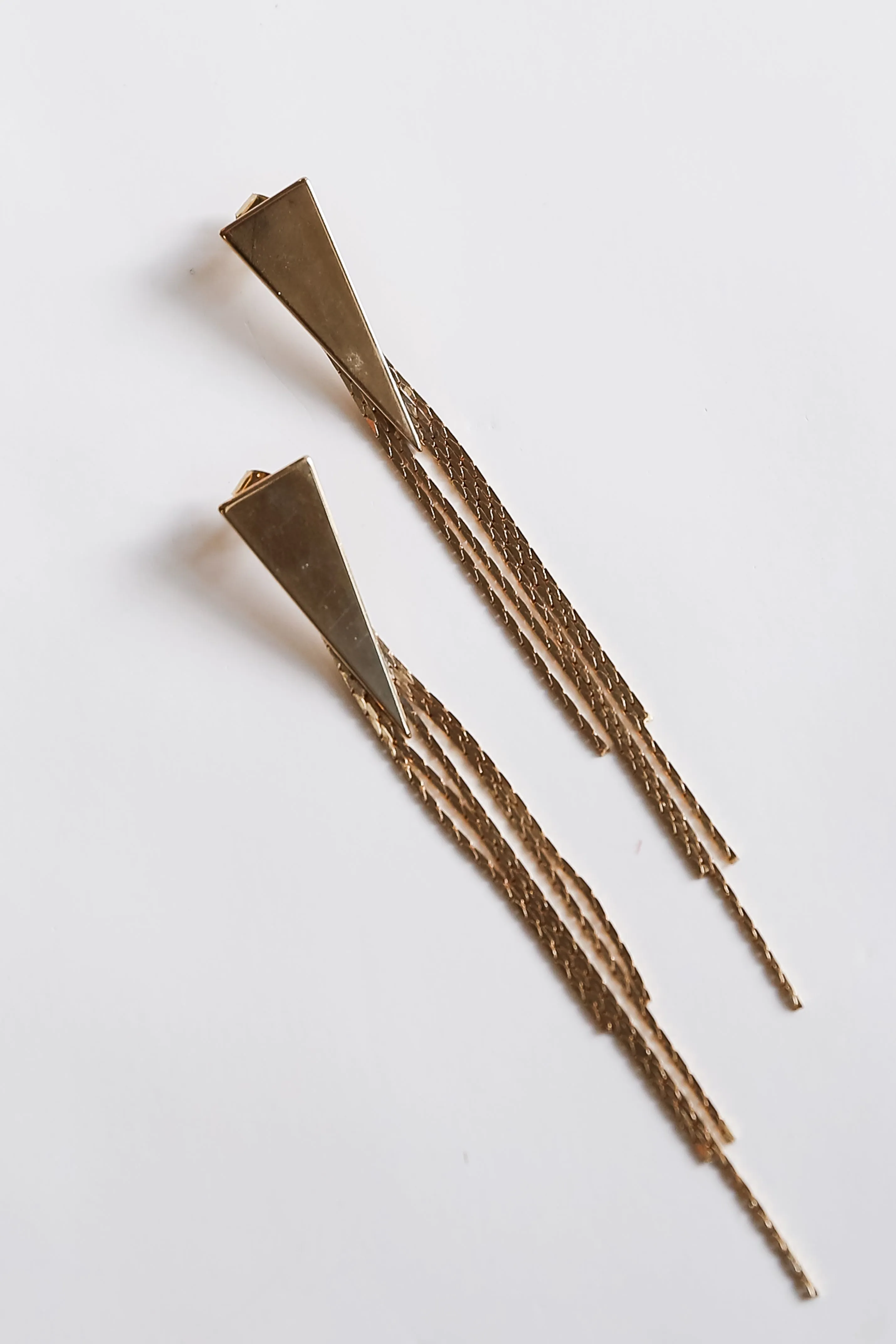 FINAL SALE - Sawyer Gold Fringe Earrings