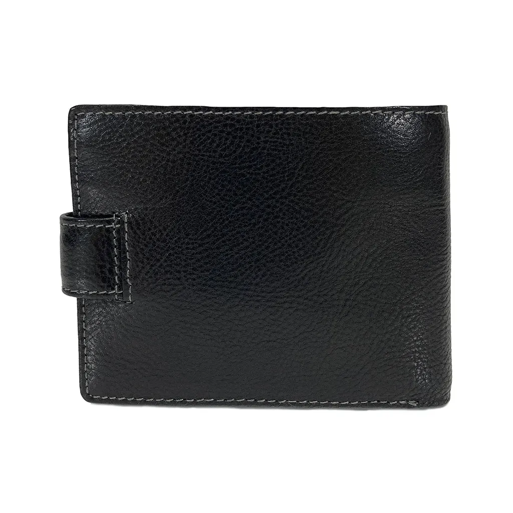 Golunski RFID  Leather Tab Wallet - Style: RF4 - Black