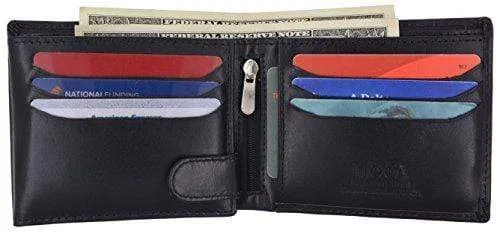 Hand Made Genuine Leather Hybrid Bifold Trifold Credit Card ID Wallet by Moga