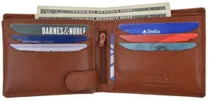 Hand Made Genuine Leather Hybrid Bifold Trifold Credit Card ID Wallet by Moga