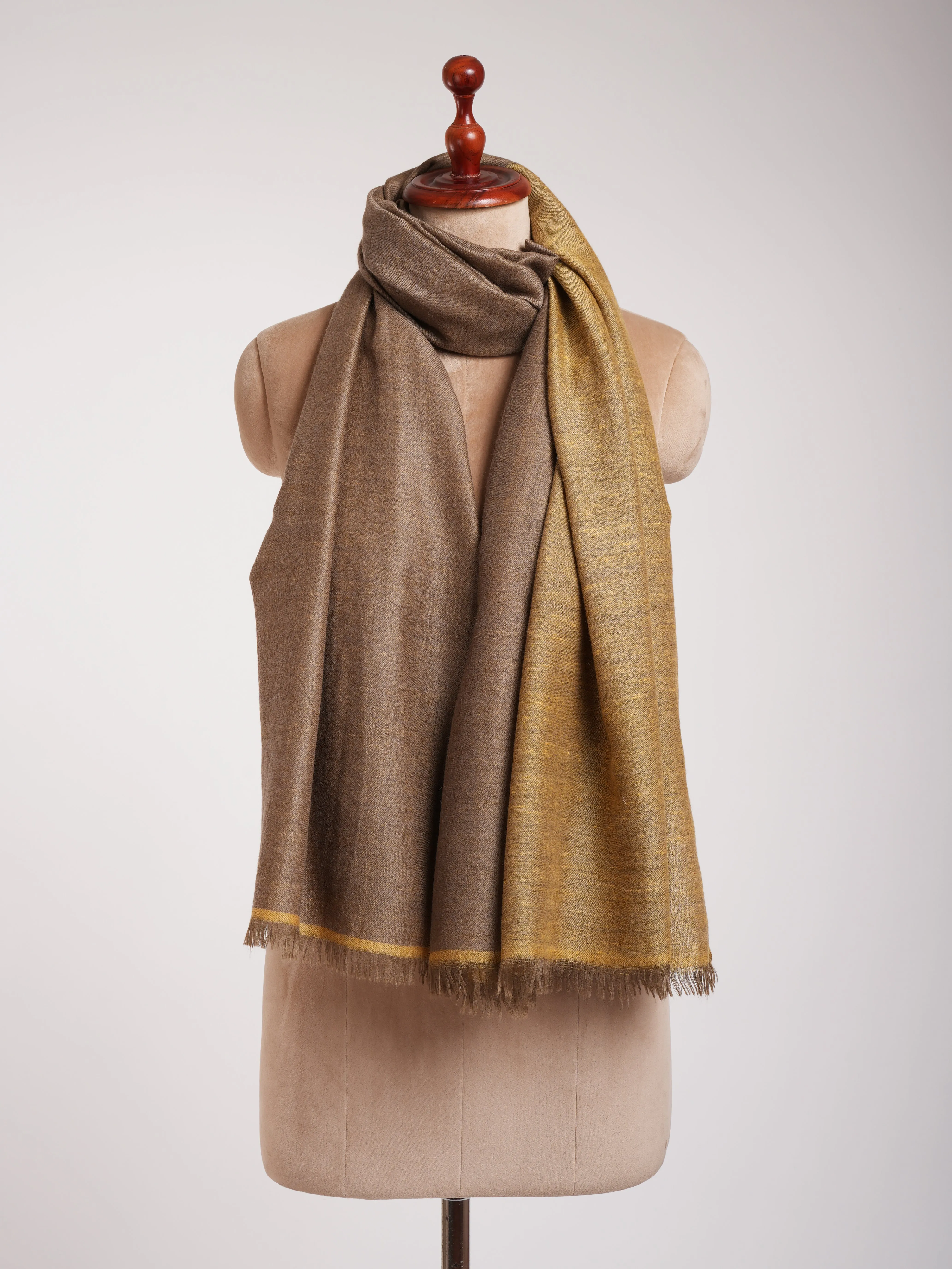 Handwoven Dual Shade Pure Pashmina Shawl