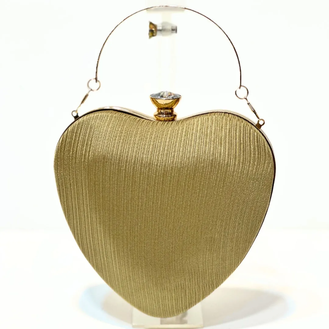 Heartfelt Satin Clutch