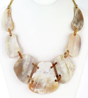 Horn Shield Statement Necklace