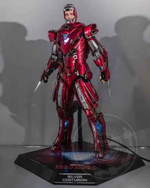 Hot toys MMS618D43 Ironman 3 Ironman Silver Centurion Armor Suit Up Version Diecast Edition