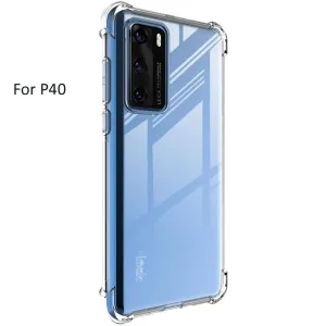 Huawei P40 Hybrid Gel Four Corner Cushion Case [CLEAR]