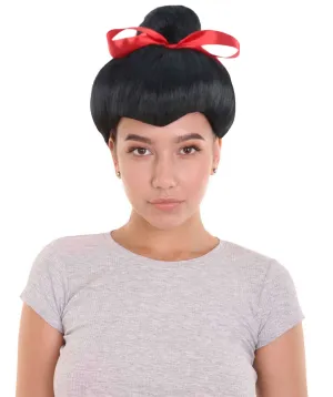 Japanese Geisha Womens Wig | Asian Sumo Kung Fu Fancy Halloween Wig