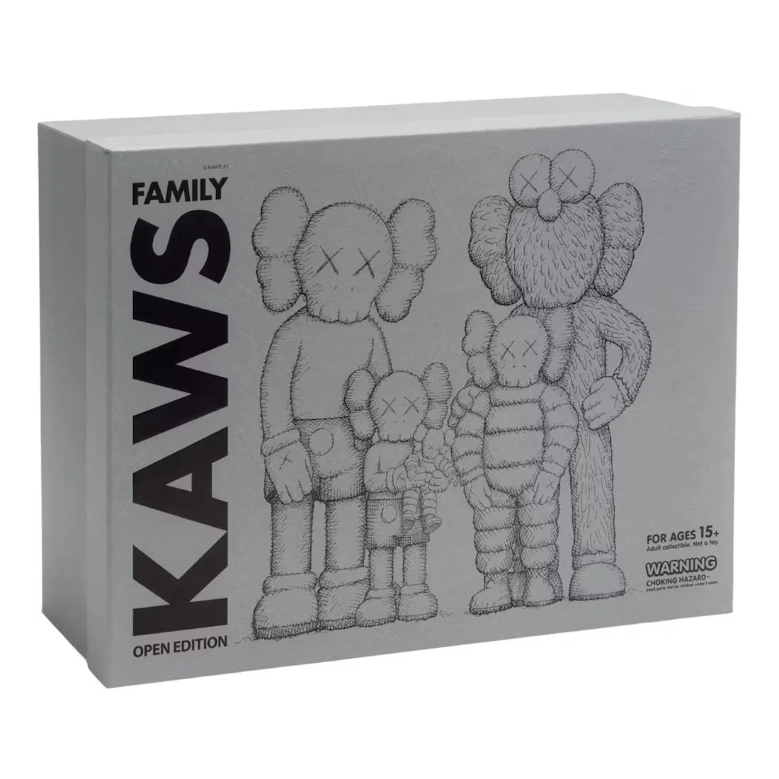 Kaws Family Vinyl Figure, Grey/Pink