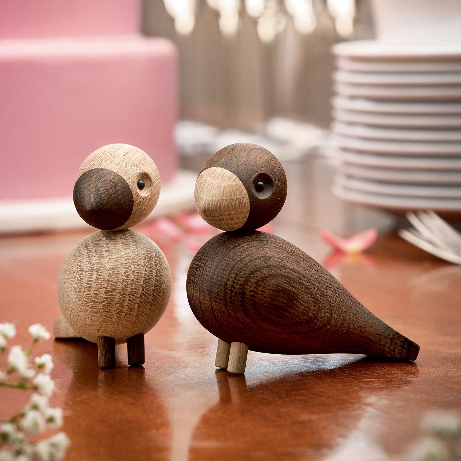 kay bojesen | lovebirds pair | oak