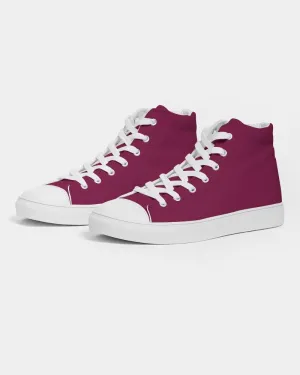 Medium Dark Cool Pink Men's High-top Canvas Sneakers | Men's | Medium Dark Pure Cool Pink | C0M100Y25K60