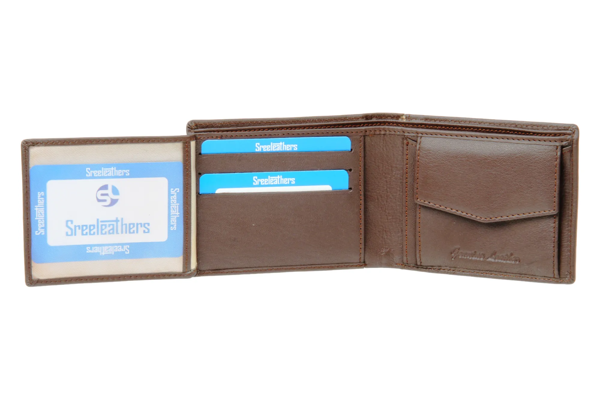 MENS LEATHER WALLET 42140 (BROWN)