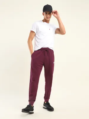 Men's Regular Fit Red Joggers