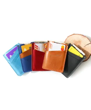 Minimalist Leather Card Holders - Sleeve Wallet