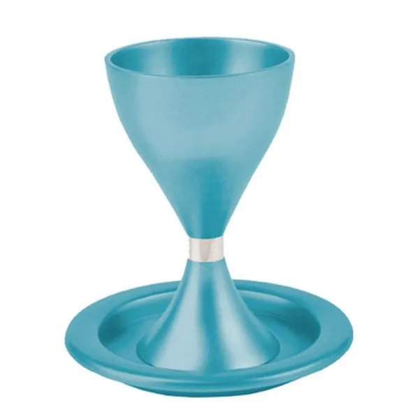 Modern Kiddush Cup - Turquoise