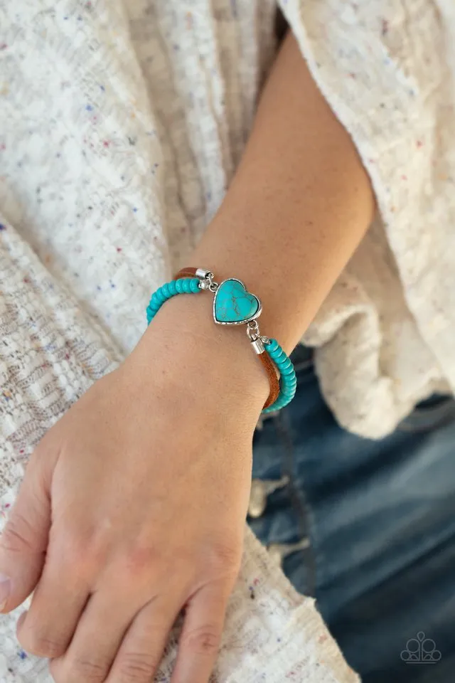 Paparazzi Bracelet ~ Charmingly Country - Blue