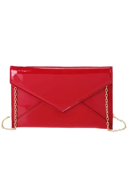 Patent Envelope Clutch