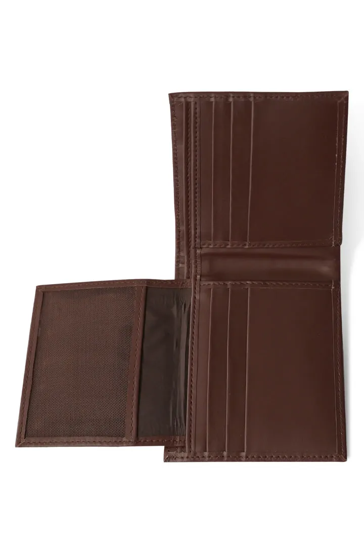 Plain Bifold Nappa Leather Wallet