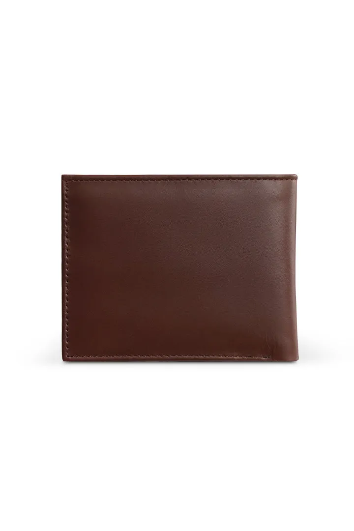 Plain Bifold Nappa Leather Wallet