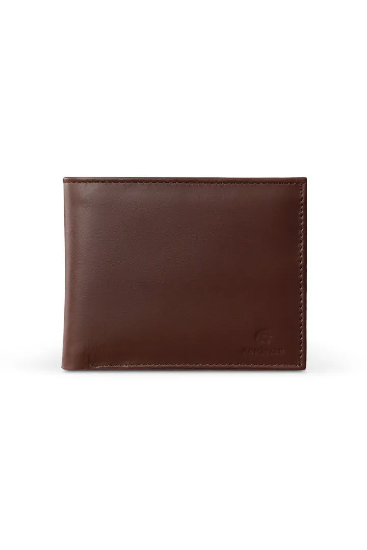 Plain Bifold Nappa Leather Wallet