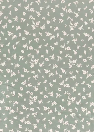 POLY BRUSHED DTY STRETCHED KNIT WITH DITSY FLORAL PRINT<br><h6>1-SAGE/OFFWHITE<br>329BPRT-FL02</h6>