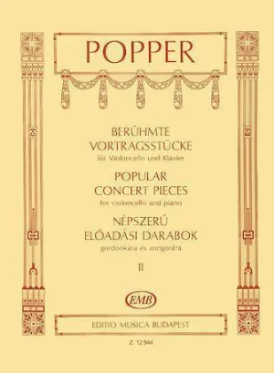 Popper, Popular Concert Pieces Volume 2 for Cello and Piano (EMB)