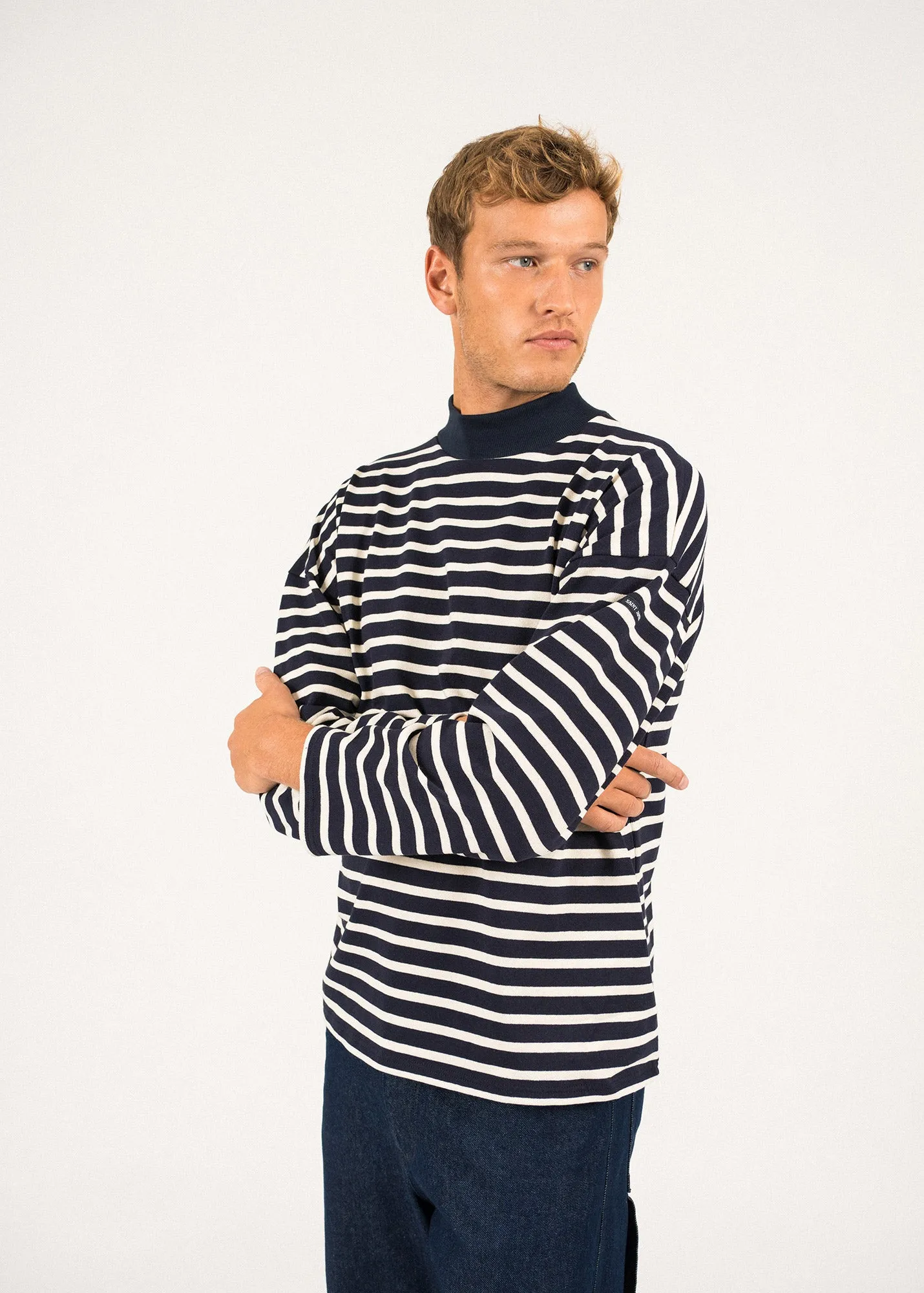 Seine oversize sailor striped shirt - SAINT JAMES 48N1W (NAVY/ECRU)