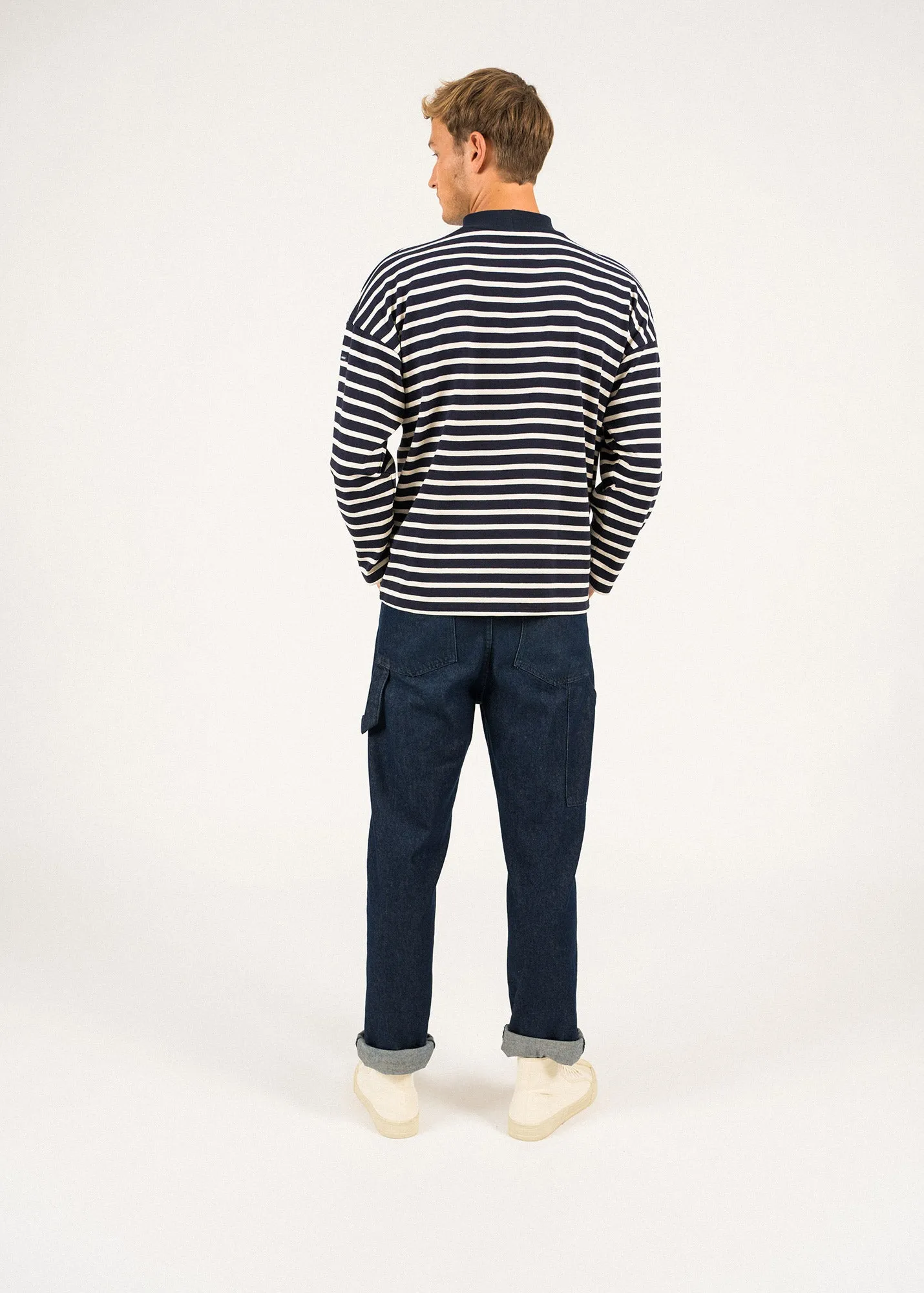 Seine oversize sailor striped shirt - SAINT JAMES 48N1W (NAVY/ECRU)