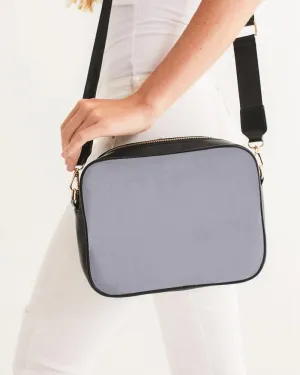 Shaded Pale Blue Gray Crossbody Bag | C10M10Y0K30