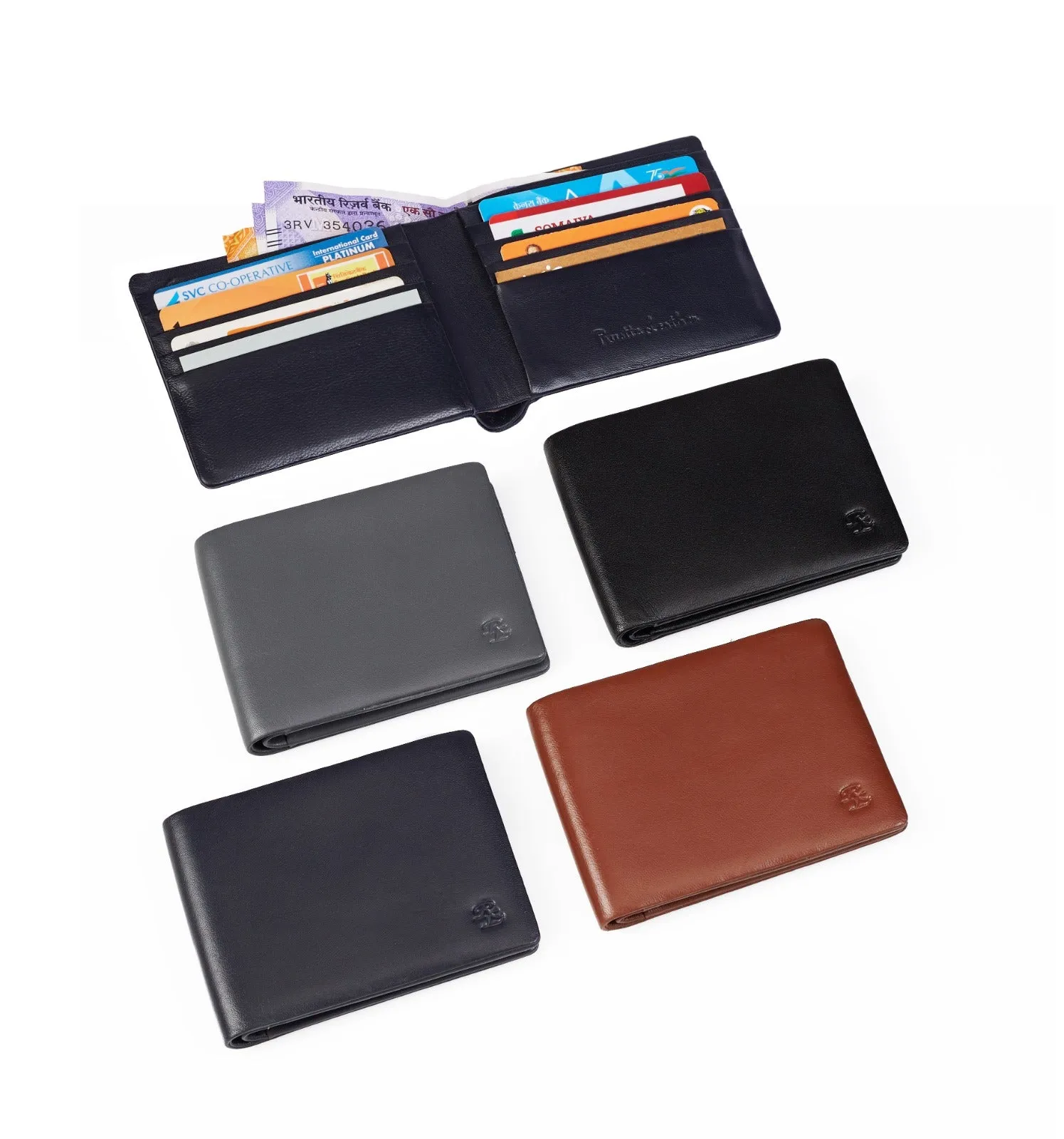 Stitchless Nappa Leather Wallet for Men