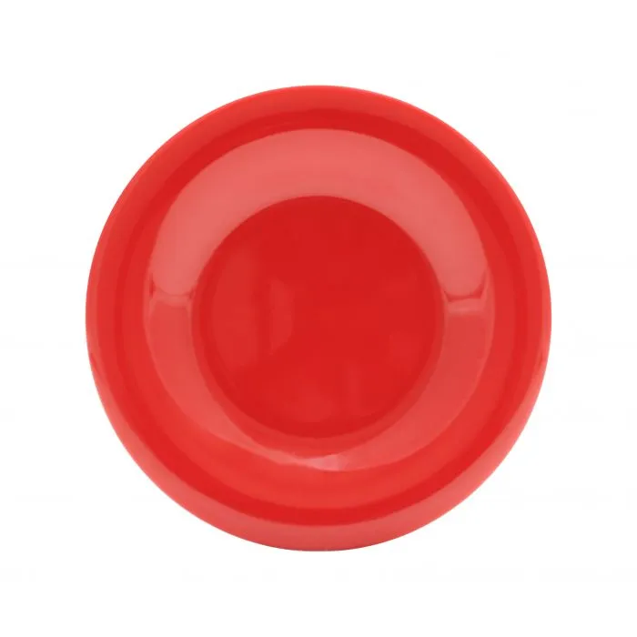 Thunder Group CR006PR 6 1/2" Wide Rim Plate, Pure Red - Dozen