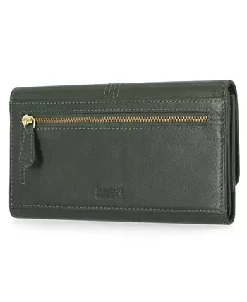 Timberland Women's Leather RFID Flap Wallet Clutch Organizer